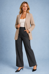 Taillierter Blazer mit Reverskragen