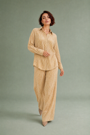 Ensemble ample motif jacquard | Vue en mouvement | Lounelle Paris