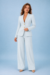 Blazer-Set mit weiter Hose