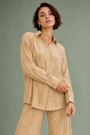 Ensemble ample motif jacquard | Vue rapprochée | Lounelle Paris