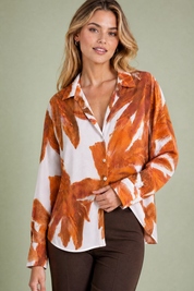 Chemise ample à imprimé floral | Vue rapprochée | Lounelle Paris