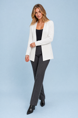 Midi-Blazer mit V-Ausschnitt