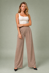 Weite High-Waist Hose