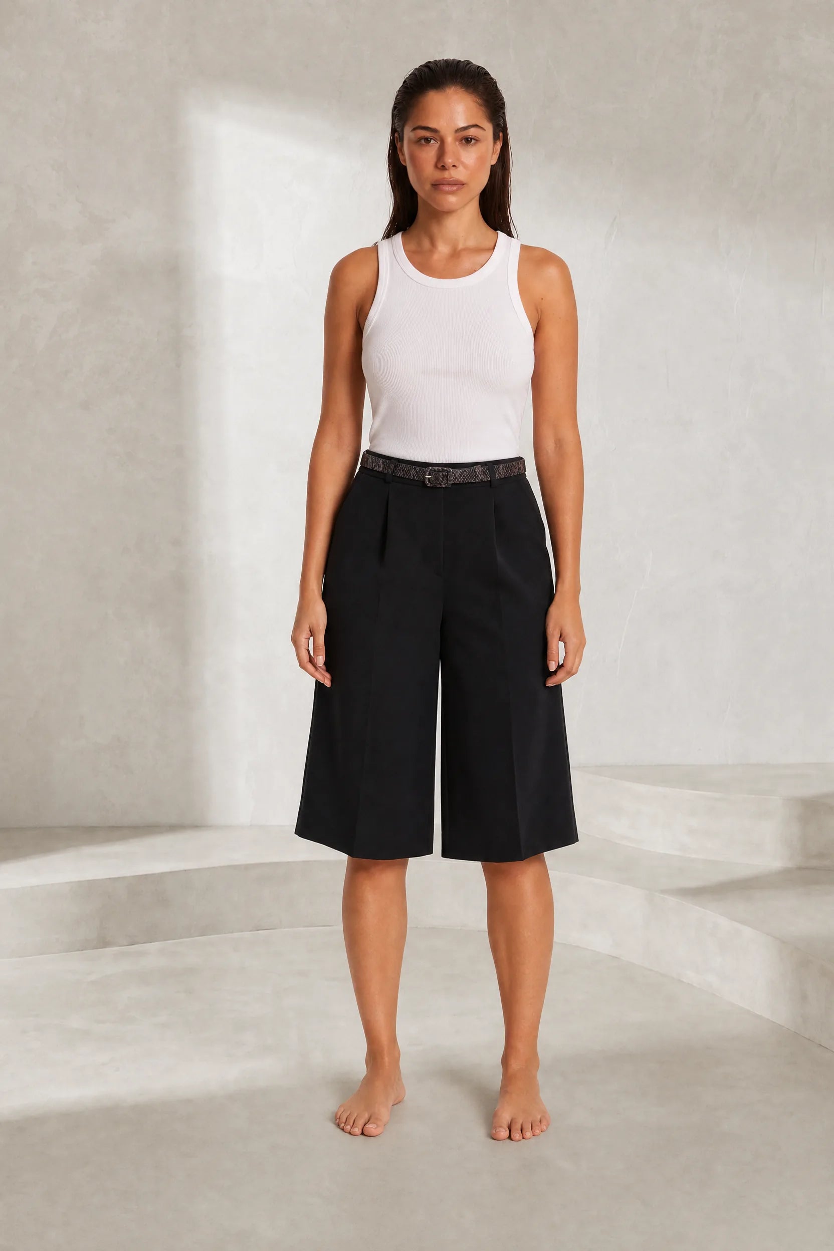 Bermuda ample à ceinture | Lounelle Paris