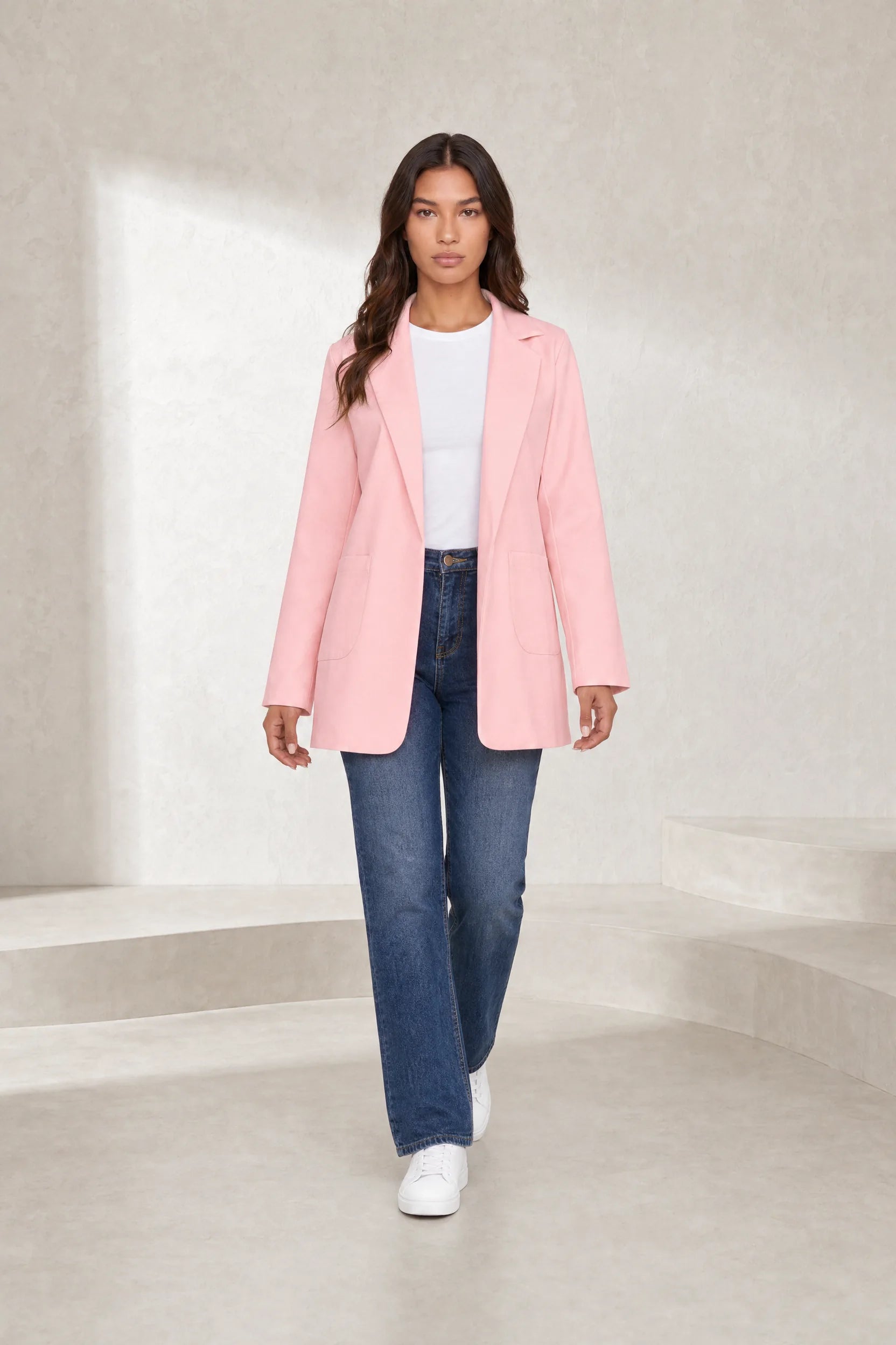 Blazer ajusté à col tailleur | Lounelle Paris