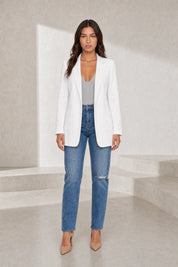 Blazer ajusté à col tailleur | Lounelle Paris