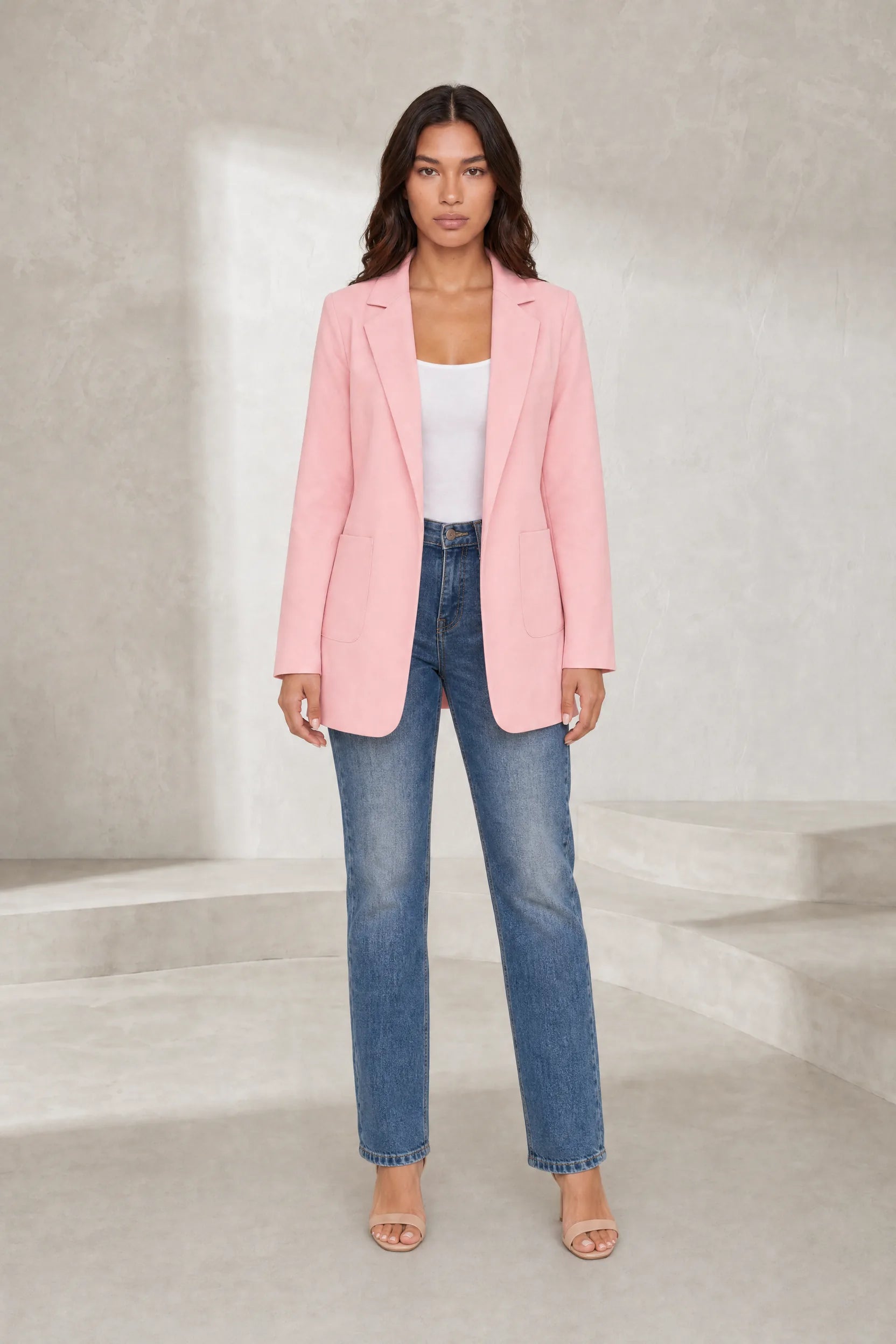 Blazer ajusté à col tailleur | Lounelle Paris