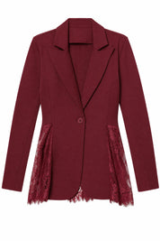 Blazer ajusté à dentelle | Lounelle Paris