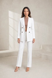 Blazer mi-long à double boutonnage | Lounelle Paris