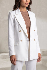 Blazer mi-long à double boutonnage | Lounelle Paris