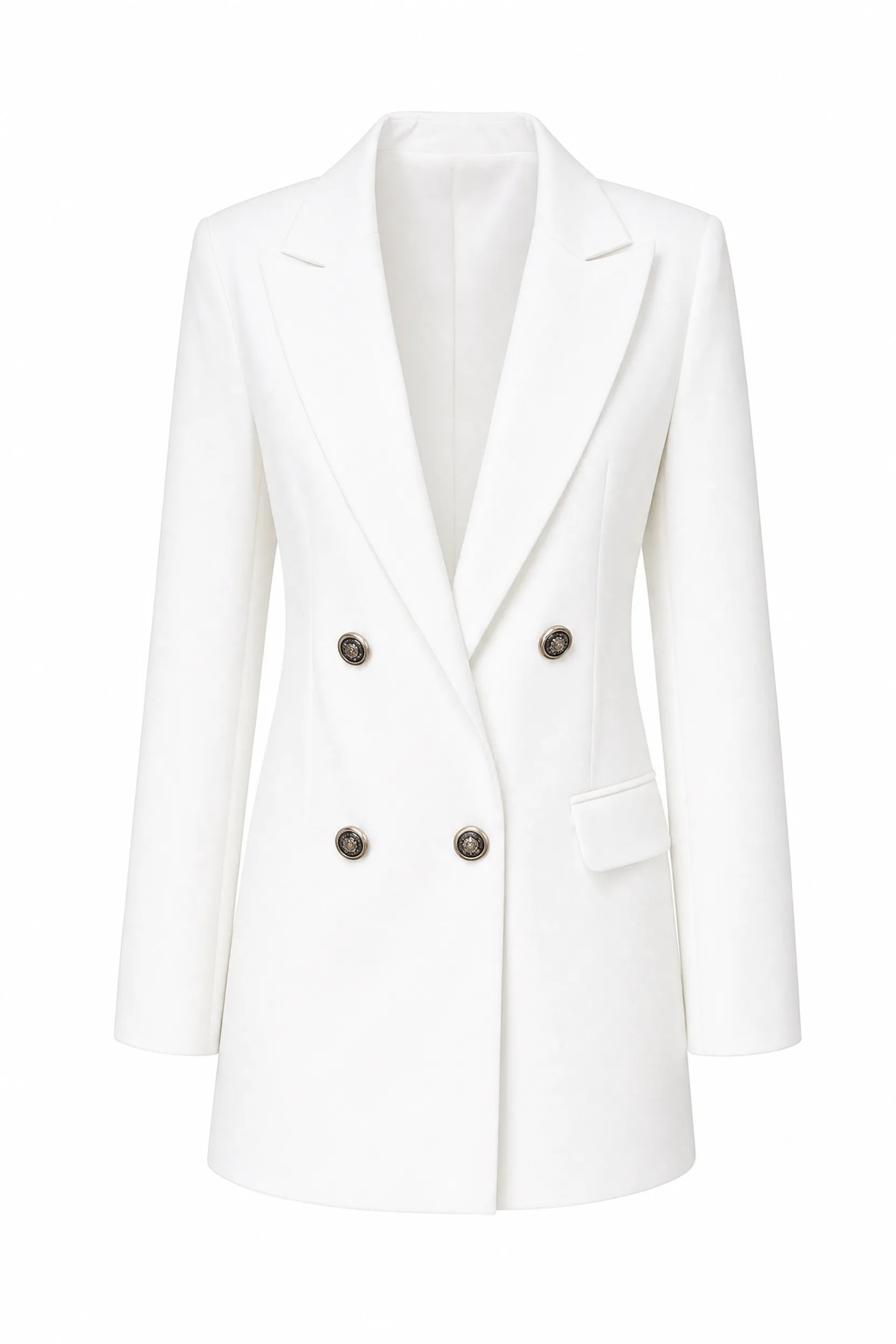 Blazer mi-long à double boutonnage | Lounelle Paris