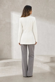 Blazer mi-long col V | Lounelle Paris