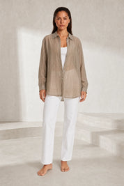 Chemise ample à lignes scintillantes | Lounelle Paris