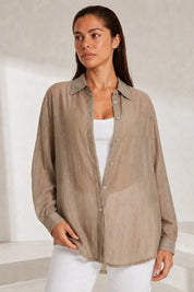 Chemise ample à lignes scintillantes | Lounelle Paris