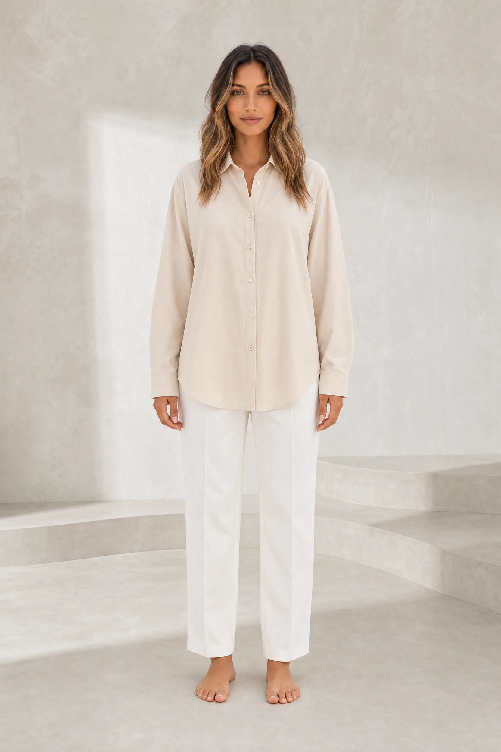 Chemise fluide à col chemise | Lounelle Paris