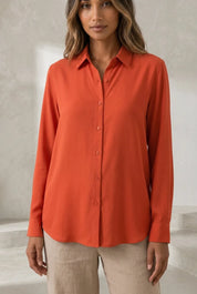 Chemise fluide à col rabattu | Lounelle Paris