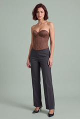 Bustier-Korsett mit Herzausschnitt und Rücken-Schnürung