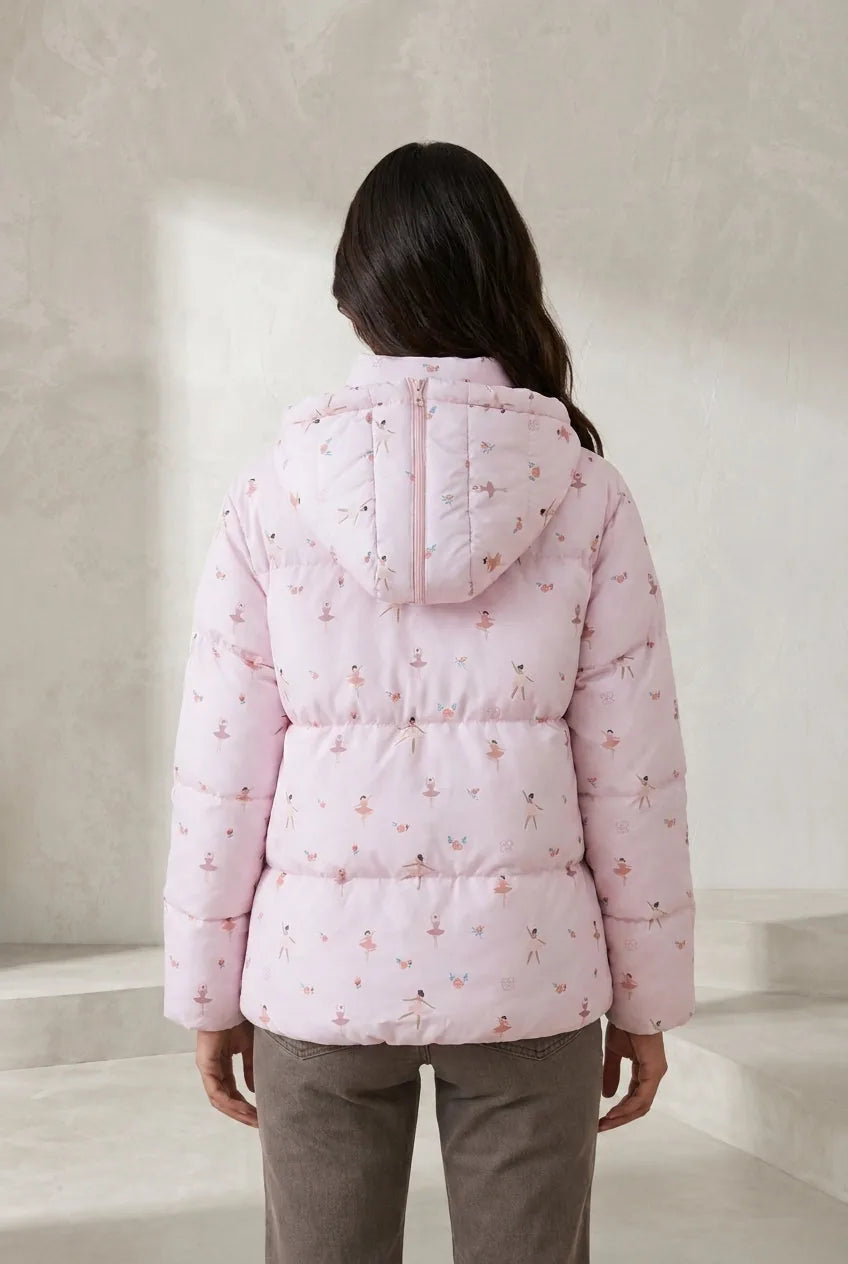 Doudoune à capuche imprimée | Lounelle Paris