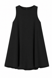 Robe noire trapèze sans manches | Lounelle Paris