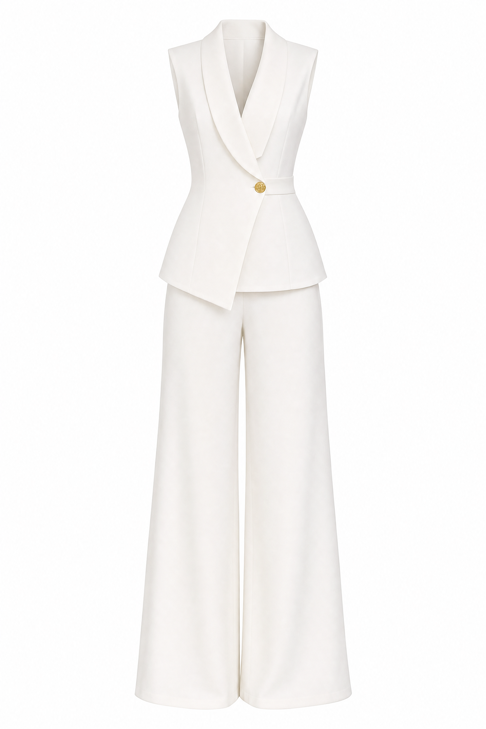 Ensemble gilet croisé pantalon large | Lounelle Paris