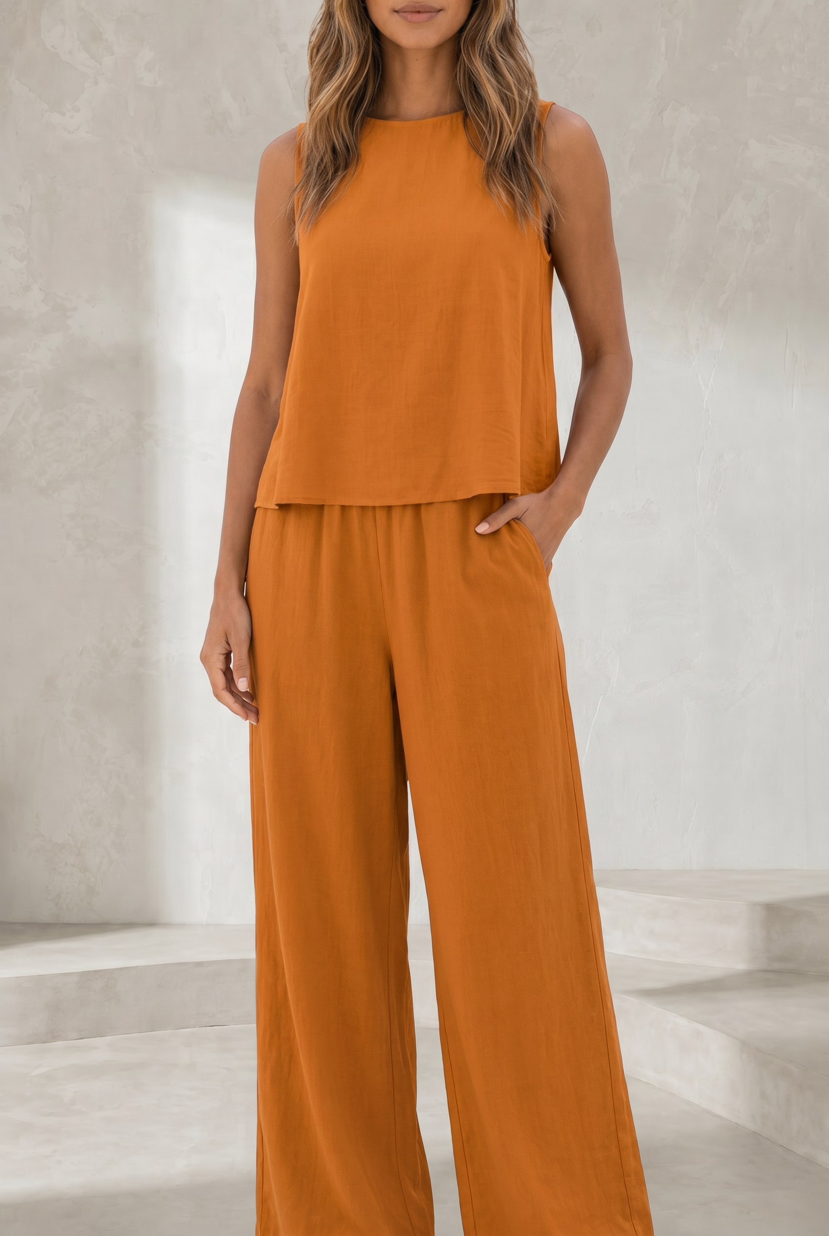 Ensemble fluide pantalon large | Lounelle Paris