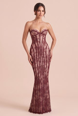 Spitzen-Bustierkleid mit Schnürung am Rücken