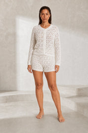 Ensemble blanc crochet ajouré | Lounelle Paris