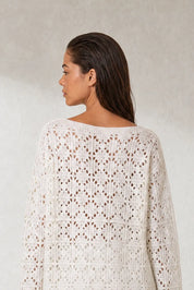 Ensemble blanc crochet ajouré | Lounelle Paris