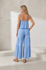 Ensemble bleu clair bretelles fines | Lounelle Paris