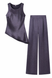 Ensemble pantalon asymétrique sans manches | Lounelle Paris