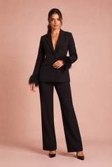 Ensemble tailleur mit Federärmeln
