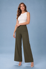 Weite High-Waist Hose