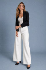 Hochtaillierte weite Jeans