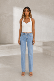 Crop top corset licou décolleté en cœur | Lounelle Paris