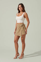 Wickel-Jupeshort mit hoher Taille