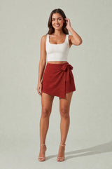 Wickel-Jupeshort mit hoher Taille