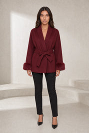 Manteau court ample col châle | Lounelle Paris