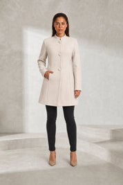 Manteau mi-long à col montant | Lounelle Paris