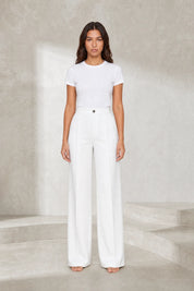 Pantalon de tailleur fluide taille haute | Lounelle Paris