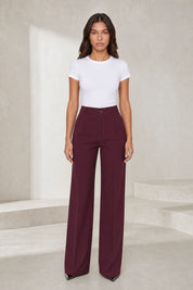 Pantalon de tailleur fluide taille haute | Lounelle Paris