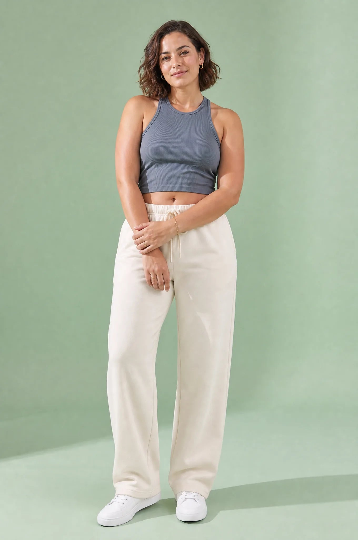 Pantalon large à cordon | Porté sur une autre silhouette | Lounelle Paris