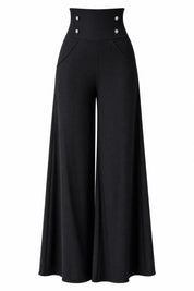 Pantalon large taille haute fluide | Lounelle Paris