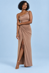 Beiger asymmetrischer String-Body mit Twist-Detail