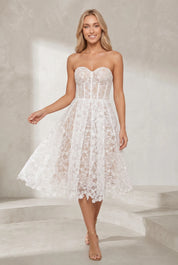 Robe bustier en dentelle | Lounelle Paris