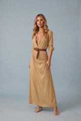 Hemdblusenkleid mit Gürtel