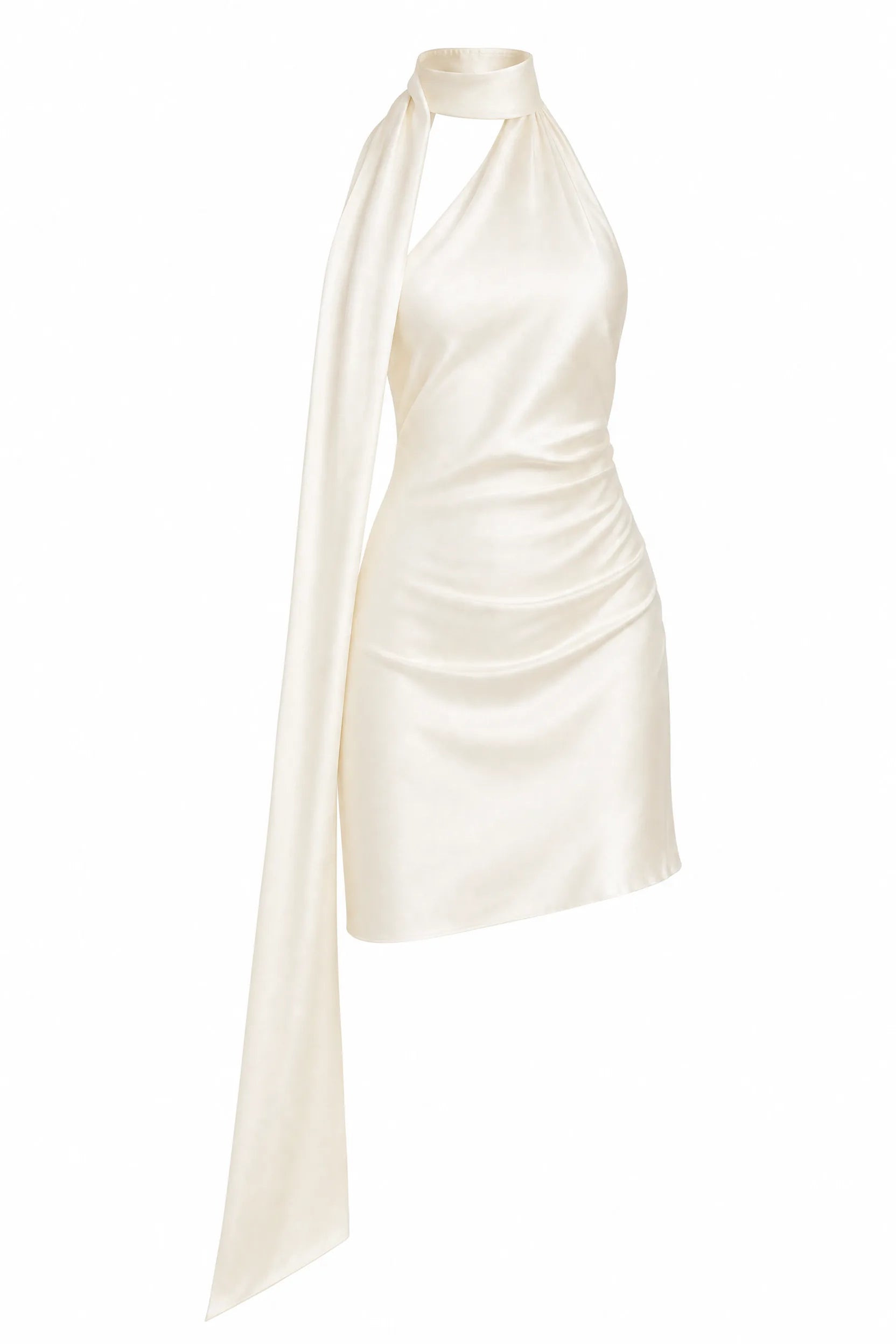 Robe courte satinée dos nu | Lounelle Paris