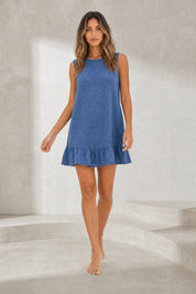 Robe dos noué volantée | Lounelle Paris