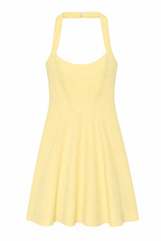 Robe jaune clair col licou | Lounelle Paris