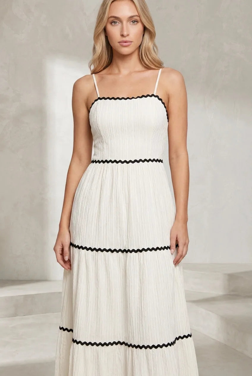 Robe longue abricot bretelles dos noué | Lounelle Paris