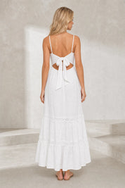 Robe longue blanche dos nu | Lounelle Paris